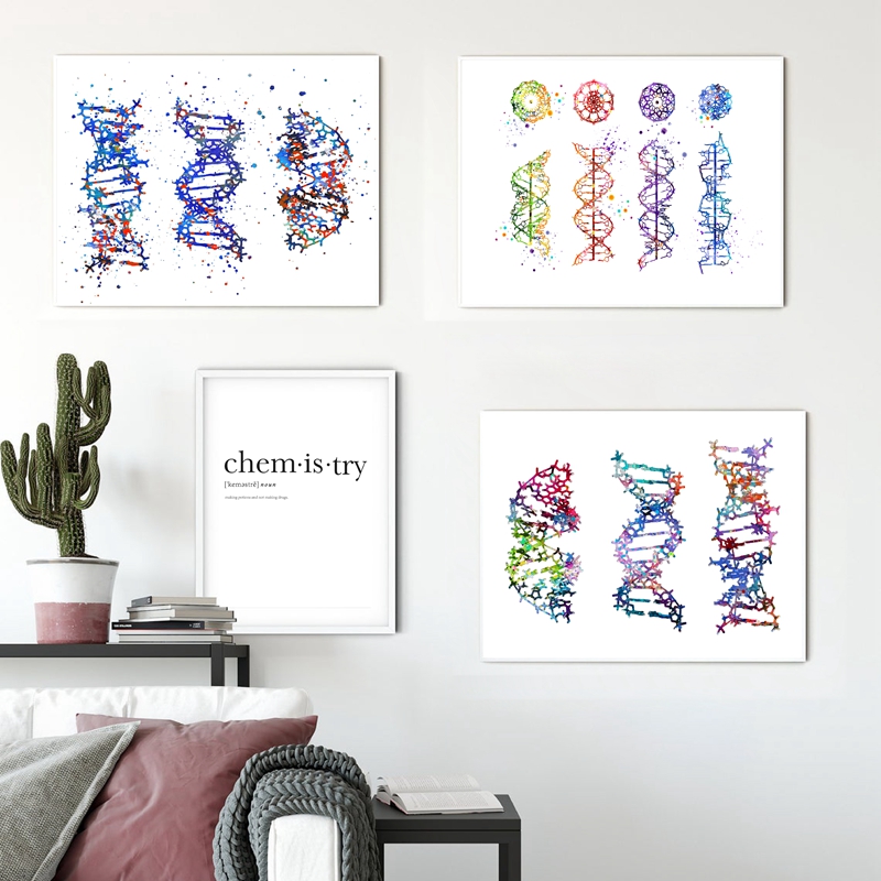 Medical Lab Posters - Impresión de molécula de ADN, cuadro