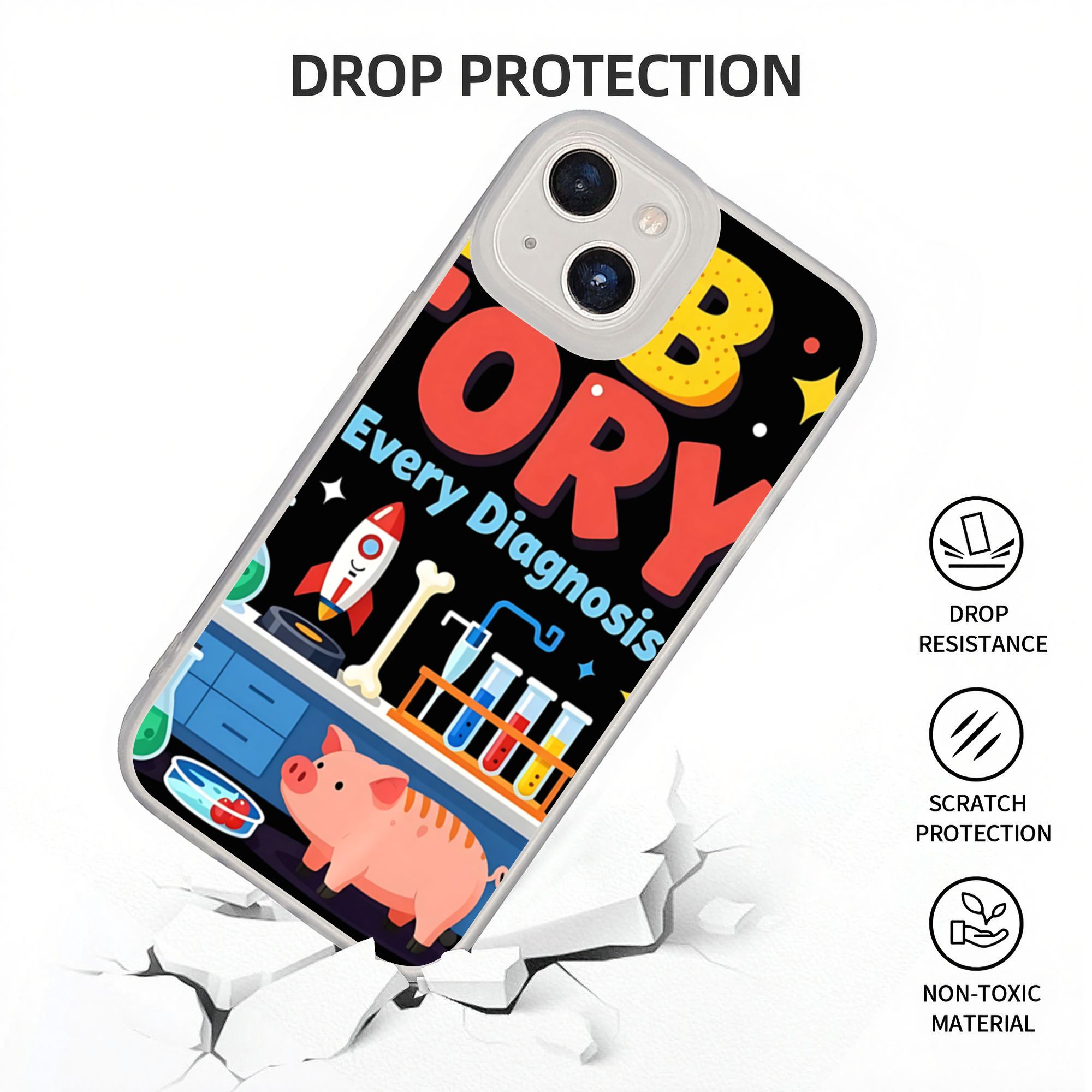 Medical Lab Technician - Nueva Funda Protectora Antigolpes para Teléfono