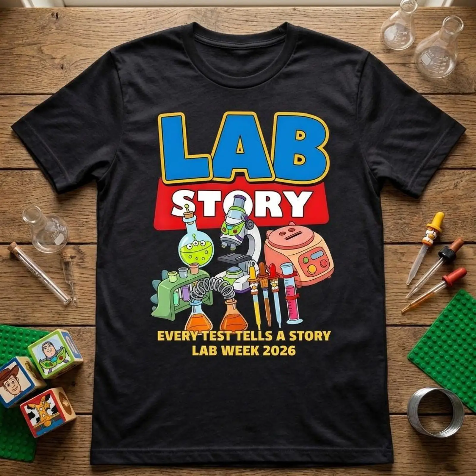 Medical Lab Graphics - Camiseta Lab Week 2026, Humor Científico