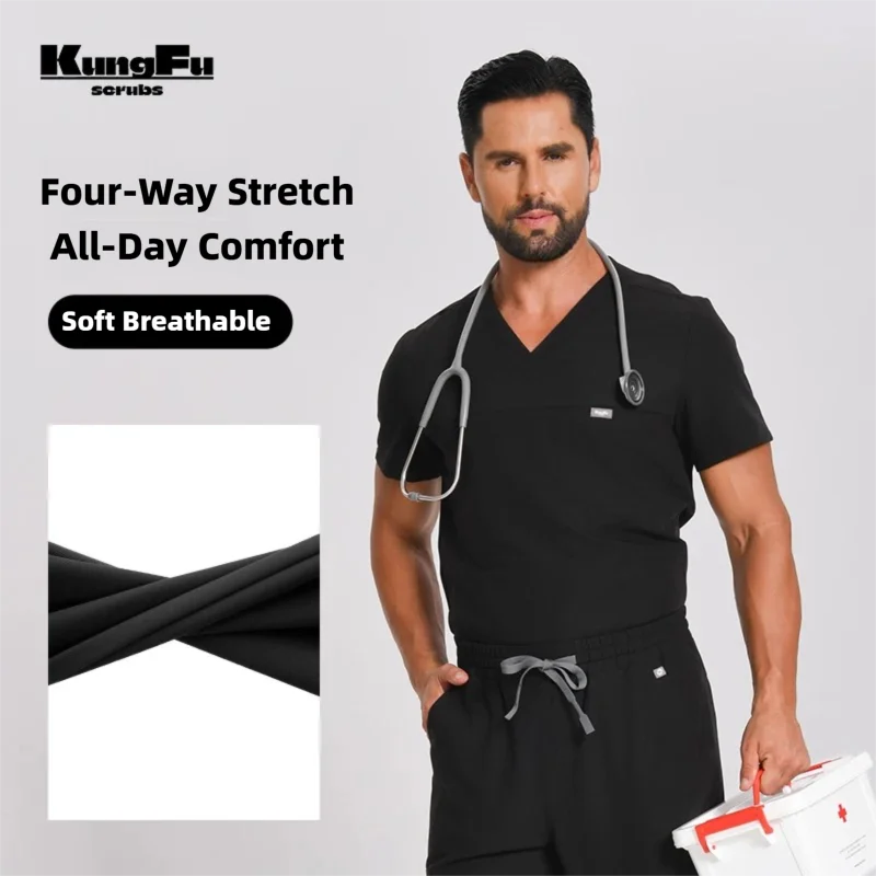 KUNGFU SCRUBS: Uniformes quirú - Medical Lab Uniform reseña y precio