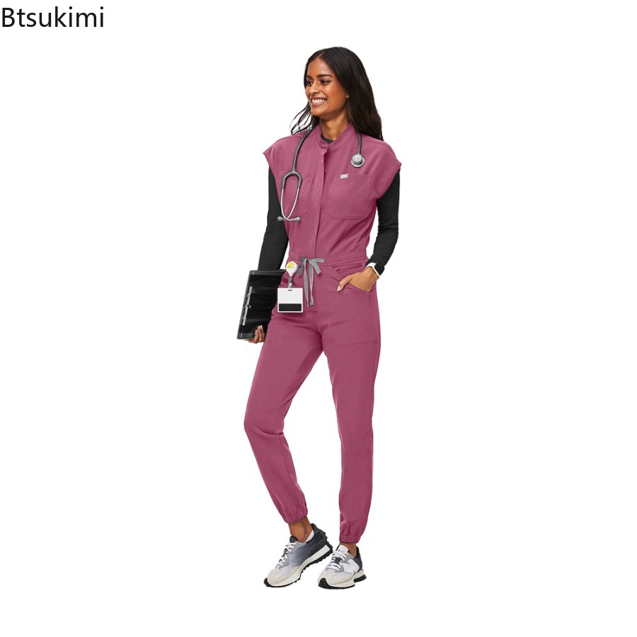 Mono de trabajo con cremallera - Medical Lab Uniform reseña y precio