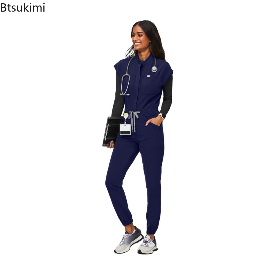 Mono de trabajo con cremallera - Medical Lab Uniform reseña y precio