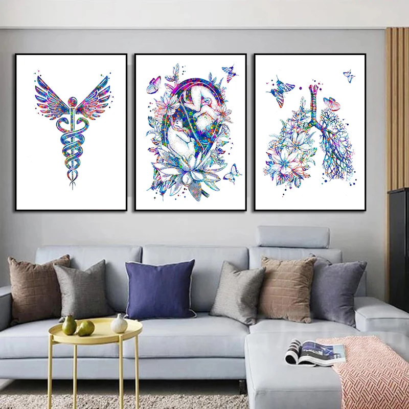 Anatomy Medical Poster Flower  - Medical Lab Posters reseña y precio