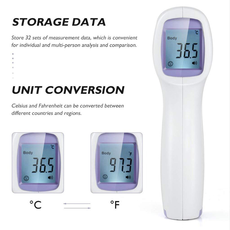 Termómetro de frente sin conta - Digital Thermometer Infrared reseña y precio