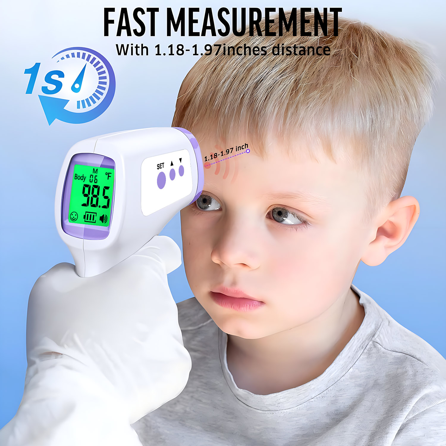 Termómetro de frente sin conta - Digital Thermometer Infrared reseña y precio