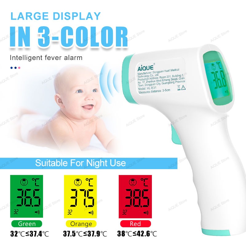 AiQUE Digital Recargable ℃ ℉   - Digital Thermometer Infrared reseña y precio