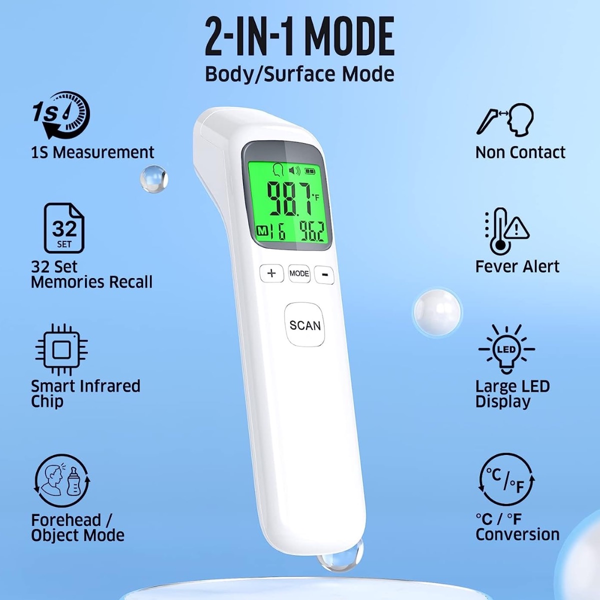 Termómetro para adultos y niño - Digital Thermometer Infrared reseña y precio