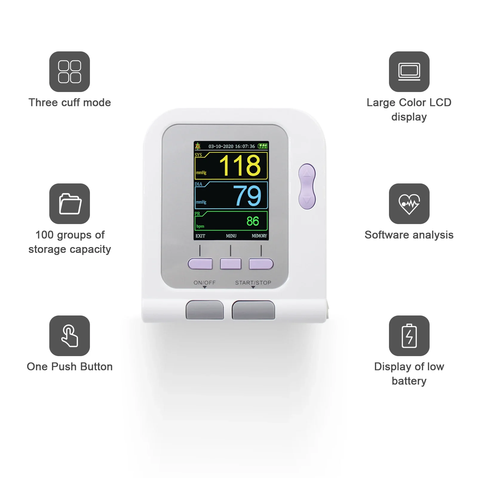 CONTEC08A-VET Equipo Veterinar - Blood Pressure Monitor reseña y precio