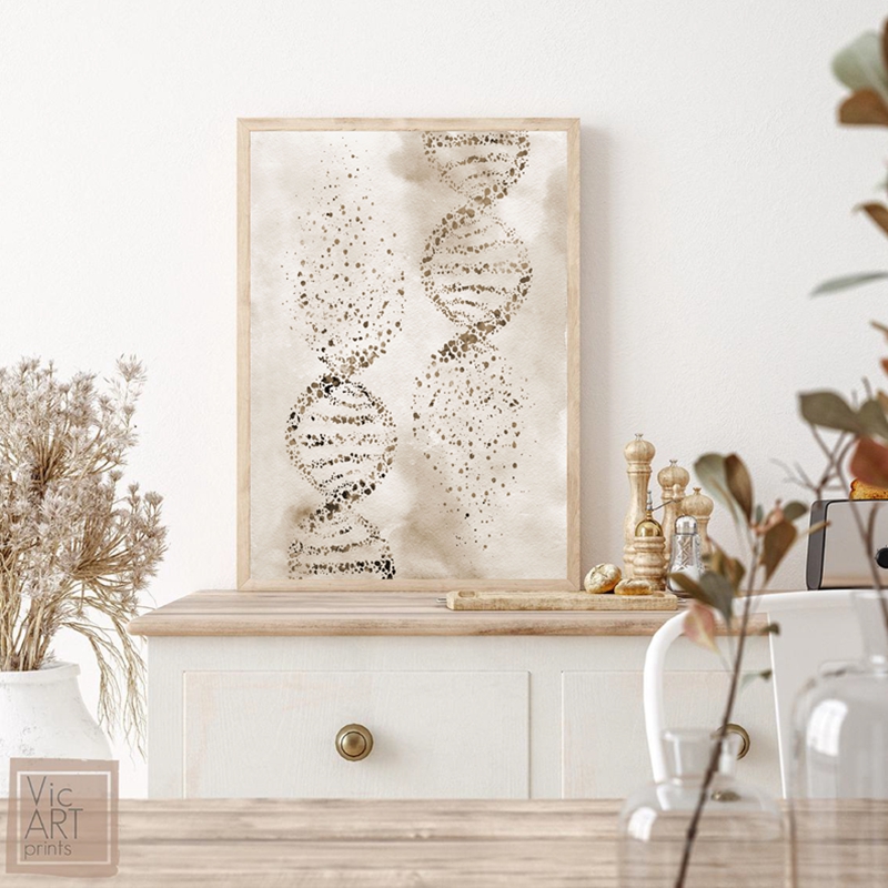Impresión de molécula de ADN,  - Medical Lab Posters reseña y precio