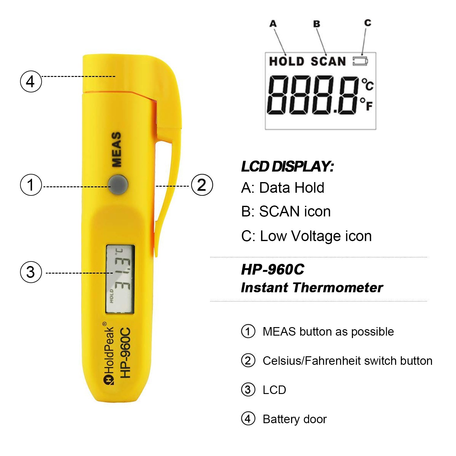 Termómetro Infrarrojo de Bolsi - Digital Thermometer Infrared reseña y precio