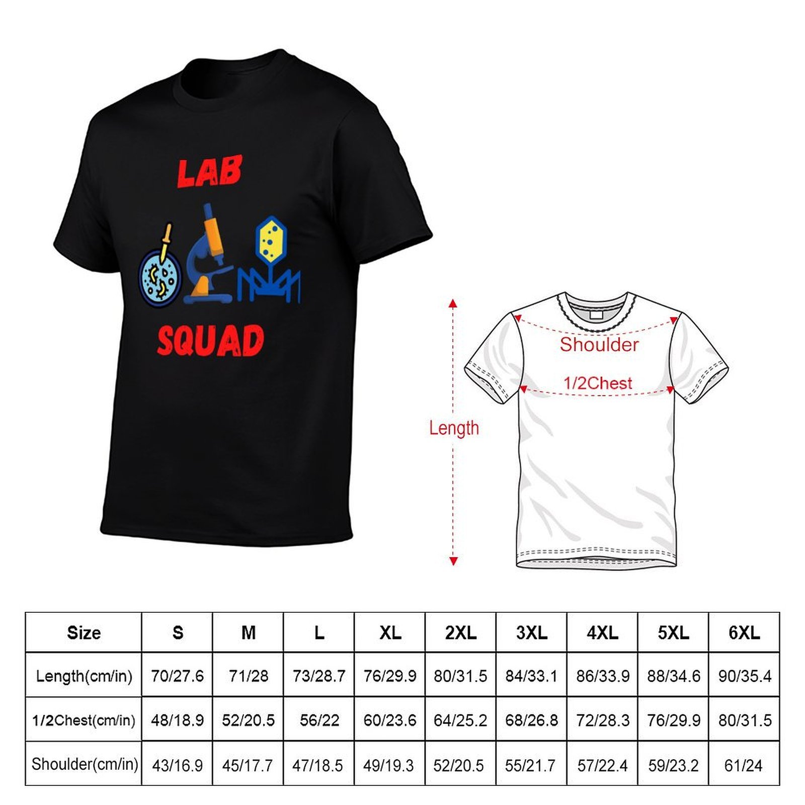 Camiseta divertida de LAB SQUA - Medical Lab Graphics reseña y precio