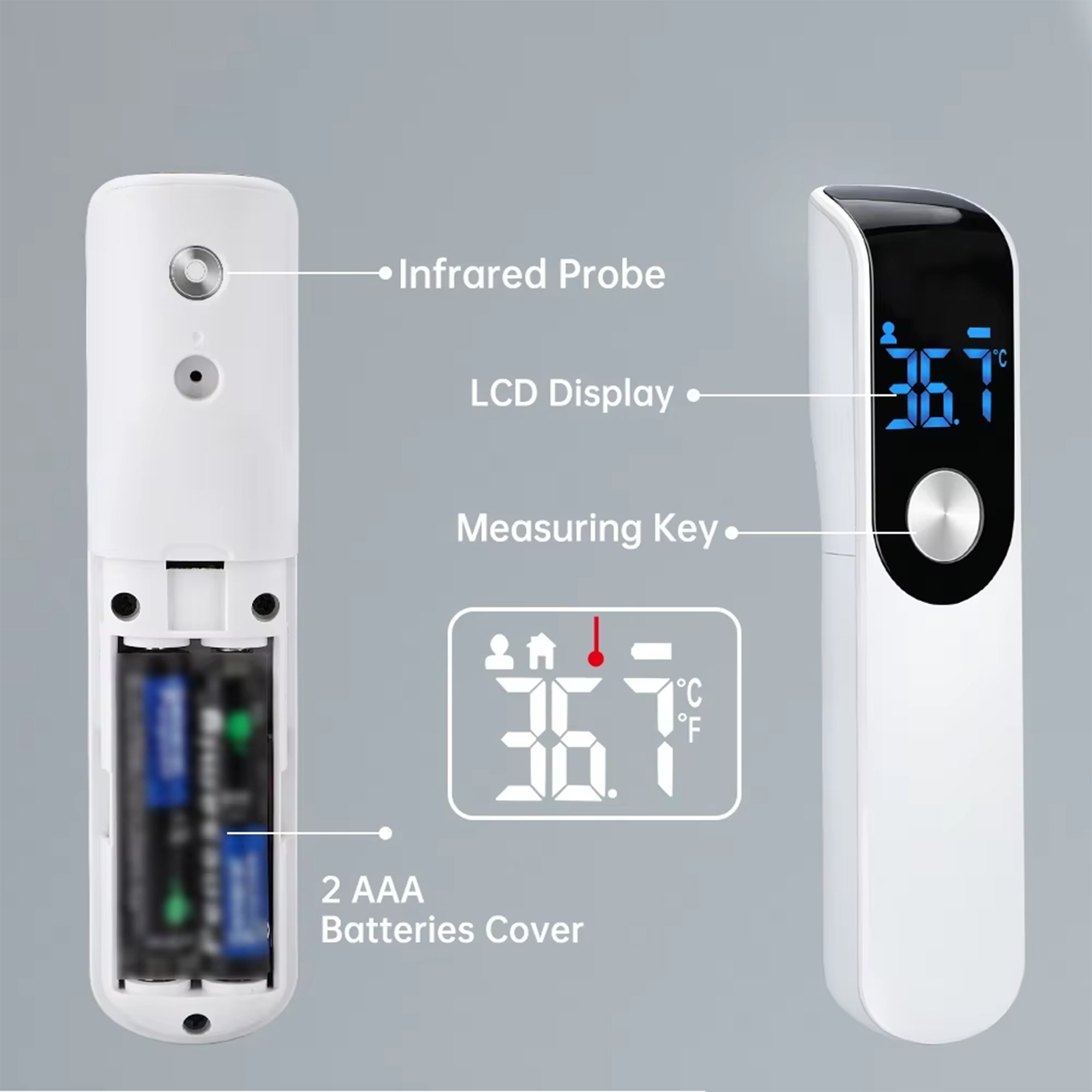 Termómetro infrarrojo para fie - Digital Thermometer Infrared reseña y precio